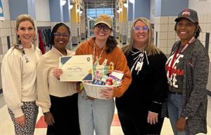 substitute of the month Bethany Patty.  She was nominated by Chisholm Ridge Elementary